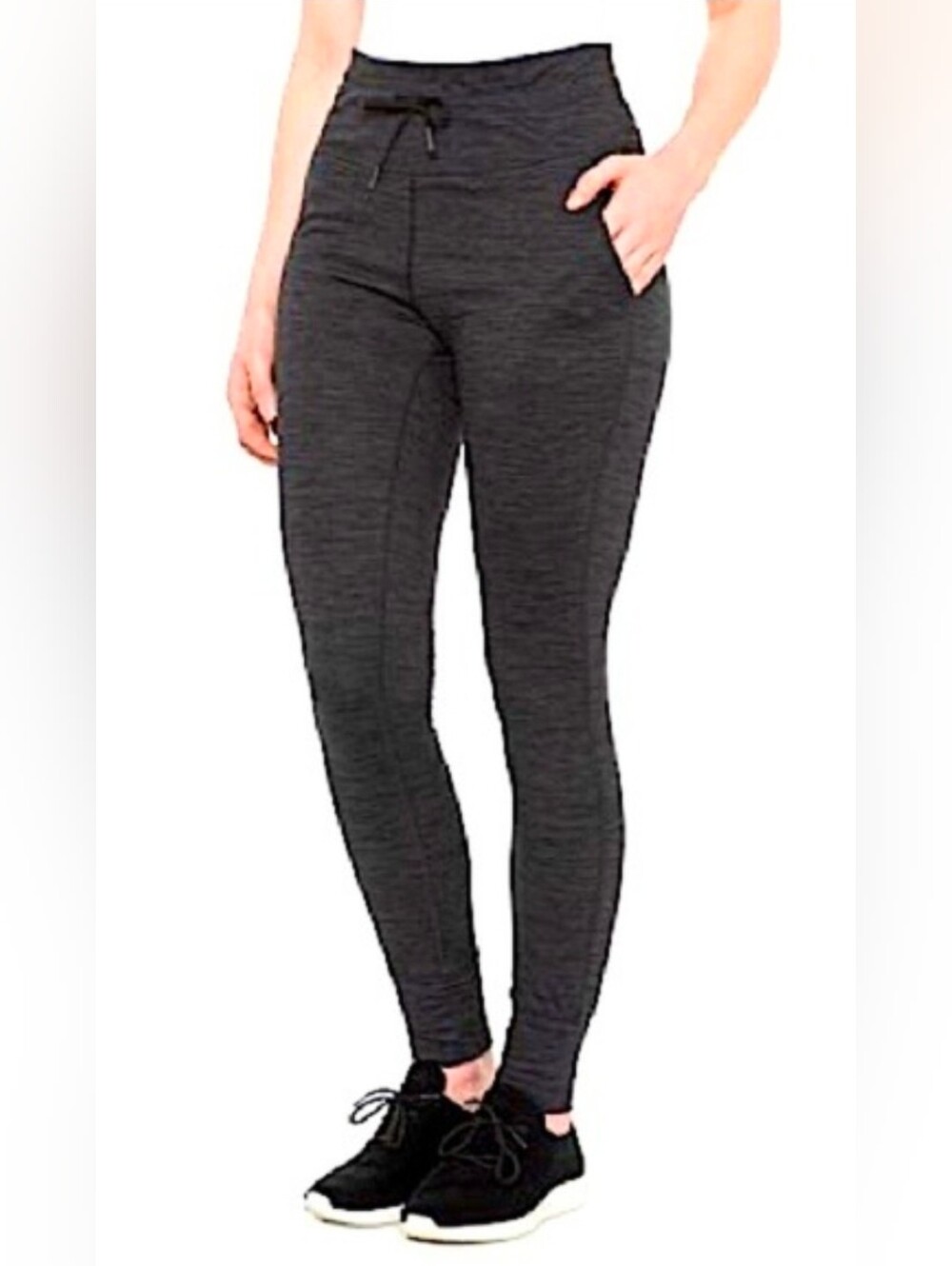GAIAM Charcoal High-Rise Knit Leggings